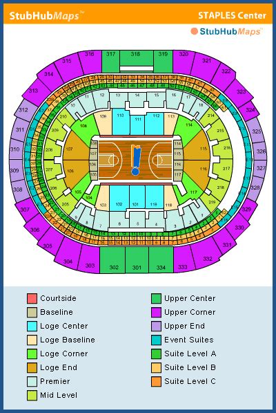 Staples Center Seating Chart, Pictures, Directions, and History - Los ...