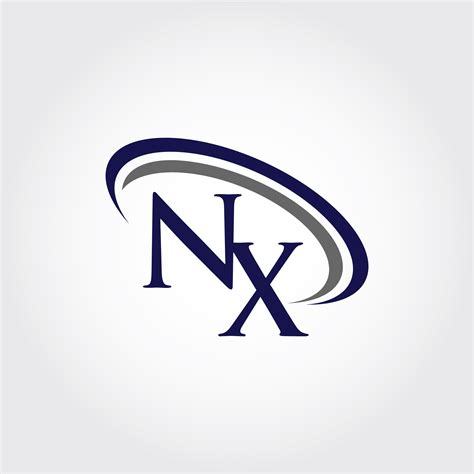 Monogram NX Logo Design By Vectorseller | TheHungryJPEG