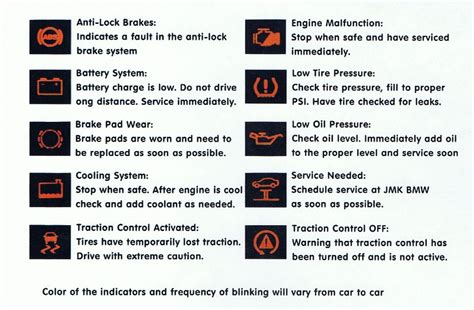 Bmw 3 Series Warning Lights On Dashboard