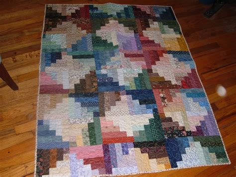 Half log cabin, I made | Log cabin quilts, Log cabin quilt blocks, Log ...