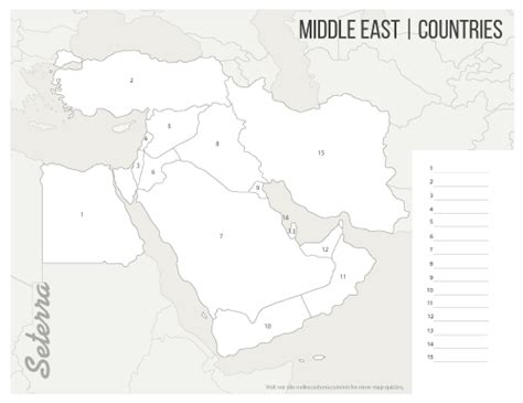 Empty Map Of Middle East - Sam Leslie