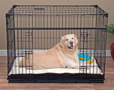 Lucky Dog Sliding Double Door Dog Crate, Large, 42"L - Walmart.com