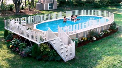 24' Round Above Ground Pool Deck Plans - YouTube