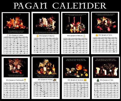 Pagan Calendar and Wiccan Crystals