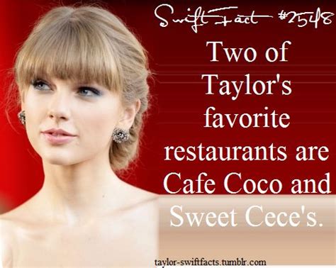 taylor's favorite restaurants are cafe coco and sweet cee's