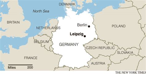 Germany Map Leipzig