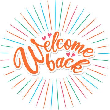 Welcome Back Sign Clipart