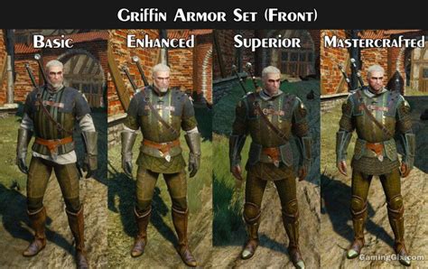 Witcher 3 Griffin school gear | The witcher, Griffin armor, Witcher armor