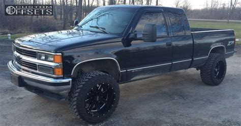 1 1998 K1500 Chevrolet Suspension Lift 3 Moto Metal 962 Black Super Aggressive 3 5 | Chevy ...