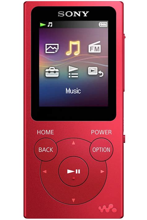 Sony 16GB Red Walkman MP3 Player - NWZ-E395/R