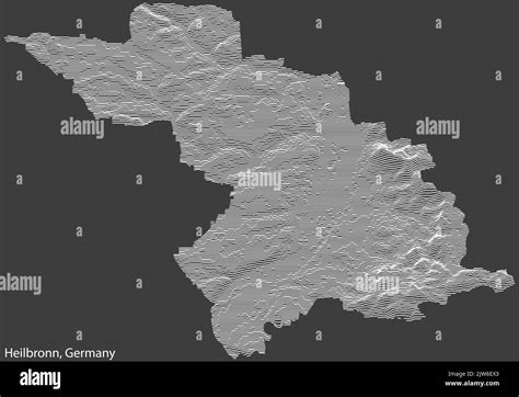 Topographic relief map of HEILBRONN, GERMANY Stock Vector Image & Art - Alamy