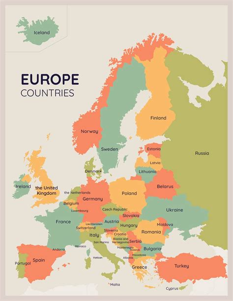 Map of europe with cities 10 free pdf printables – Artofit