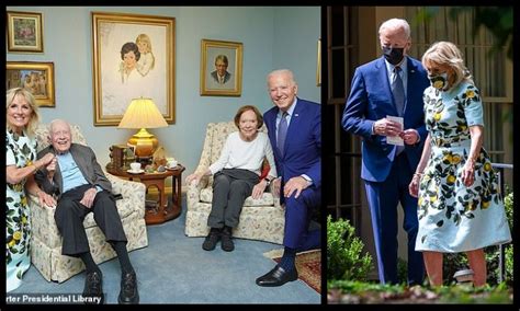 Photos Are Released From Maskless Joe And Jill Biden As They Meet Jimmy ...