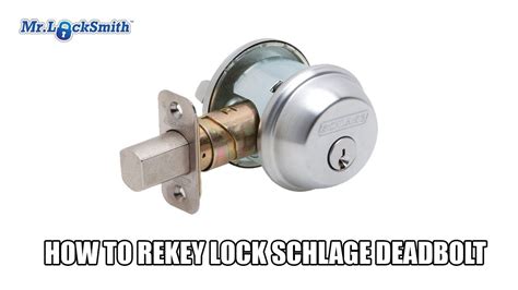 How to Rekey Lock Schlage Deadbolt | Mr. Locksmith Video - YouTube