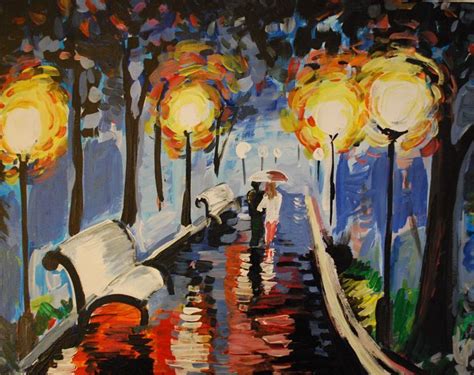 Rainy Night Walk! Our MOST popular painting! | Popular paintings ...