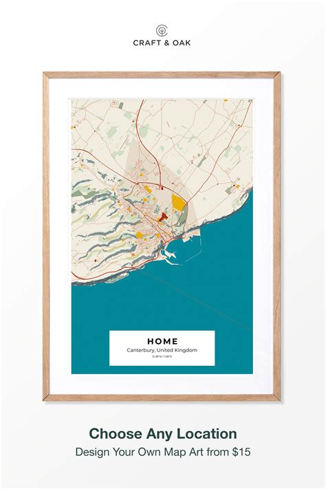 100% Customisable. Create Your Own Map Prints from $15 Get creative with Craft & Oak! Whether ...