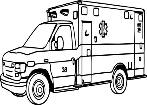 Free Ambulance Coloring Pages Printable PDF - Coloringfolder.com | Cars ...