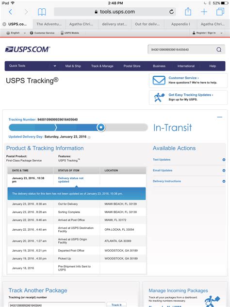 What does “Delivery Status not updated” mean with USPS tracking – JAY ...