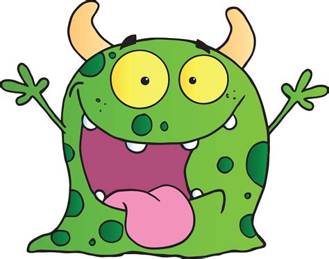 happy monster face - Clip Art Library