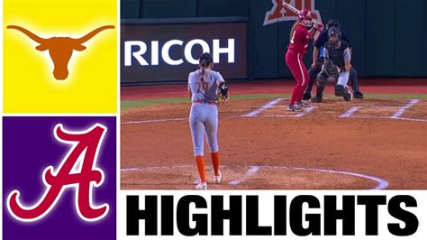 #9 Alabama vs. #10 Texas Highlights | NCAA Softball Highlights | 2023 College Softball - Win Big ...