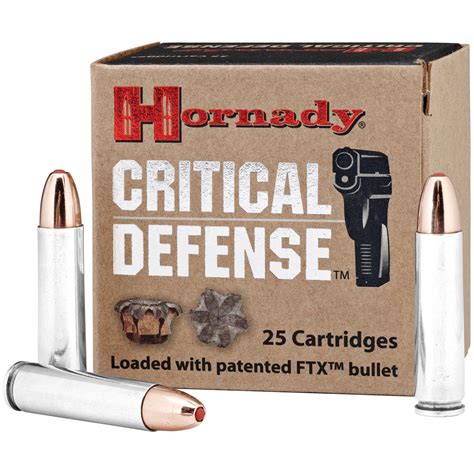 Hornady Critical Defense .30 Carbine 110 Grain FTX Ammo, 25 rounds ...