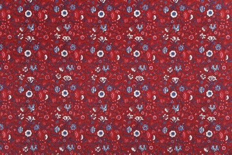 Hindeloopen (meekrap rood) - Dutch Fabric