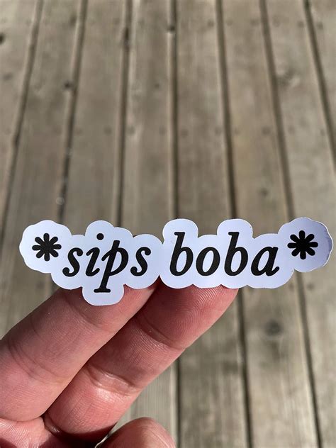 Amazon.com: Sips Boba Sticker, Laptop Sticker, Water Bottle Sticker ...