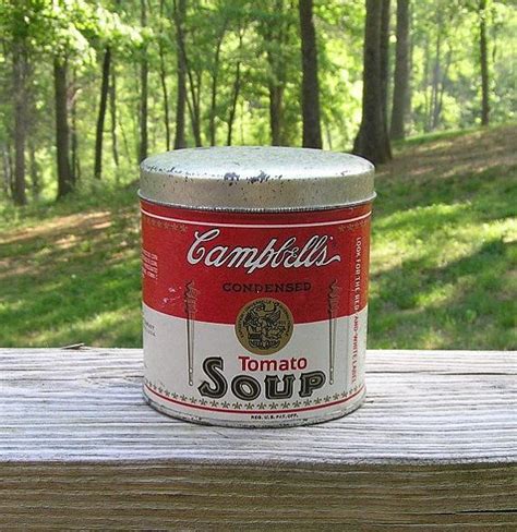 1992 Vintage Campbell Tomato Soup Tin and 1960s Cook's | Etsy | Small jars, Tin, Glass jars