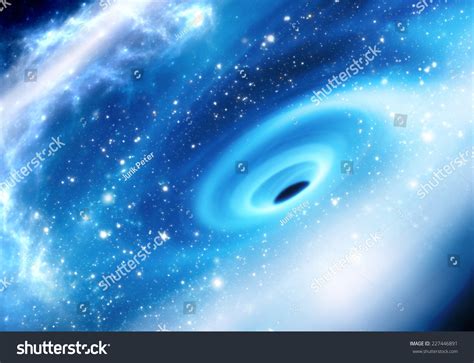 Supermassive Black Hole Milky Way Galactic Stock Illustration 227446891 ...