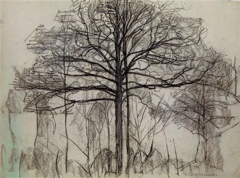 Mondrian, Study of trees | Piet mondrian, Mondrian art, Mondrian