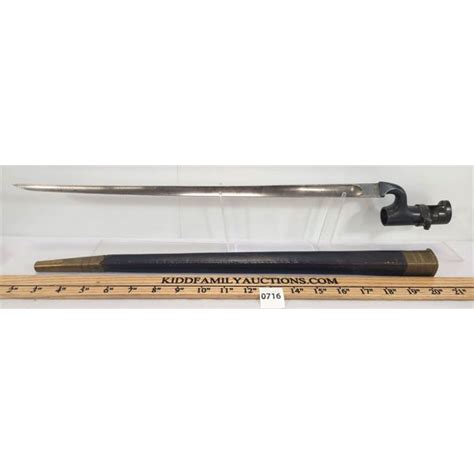 SNIDER ENFIELD BAYONET W/ SCABBARD - Kidd Family Auctions