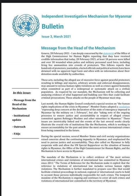 The UN has issued a letter. Human Rights Violation and Crime Against Humanity Join the UN ...