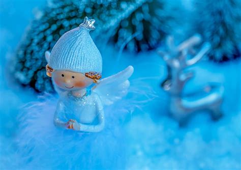 angel, figure, snow, angel figure, wing, cap, star, christmas | Piqsels