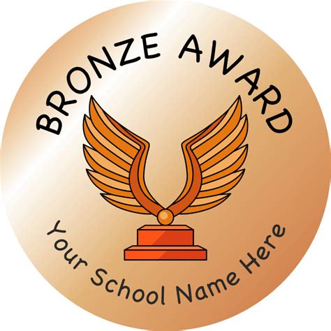 Metallic Bronze Award Stickers