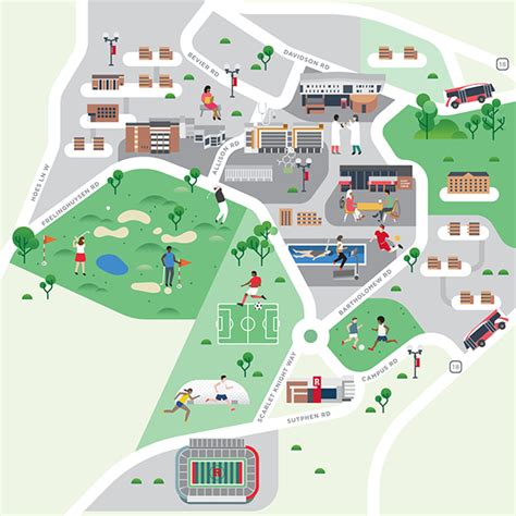 Rutgers University maps :: Behance