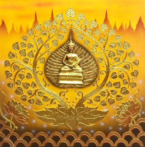 Golden Buddha Canvas Painting l Best Asian Wall Art From Thailand