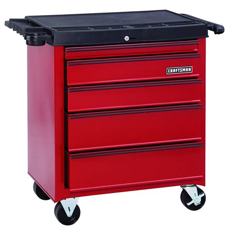 Craftsman 26 in. 5-Drawer Homeowner Rolling Cabinet - Red