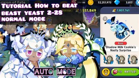 cookie run kingdom | Tutorial how to beat beast yeast 2-28 normal mode CRK - YouTube