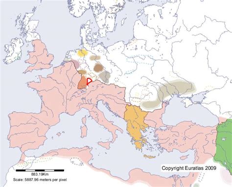 Euratlas Periodis Web - Map of Suebi in Year 400