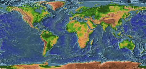 World Topographic Map - Guide of the World