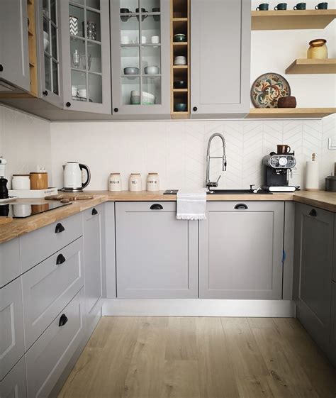 White Kitchen Cabinets With Wood Countertops