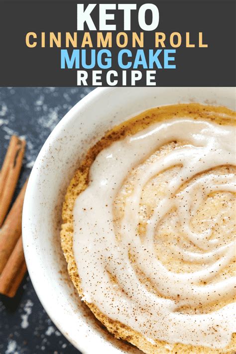 Keto Cinnamon Roll Mug Cake Recipe - The Diet Chef