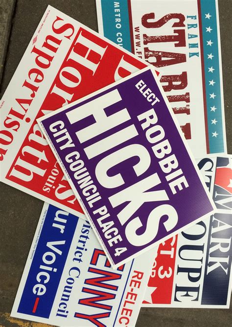 Political Yard Signs Printing in Lincoln, NE