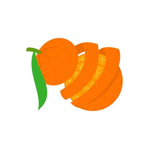 Orange with Peel 1518088 Vector Art at Vecteezy