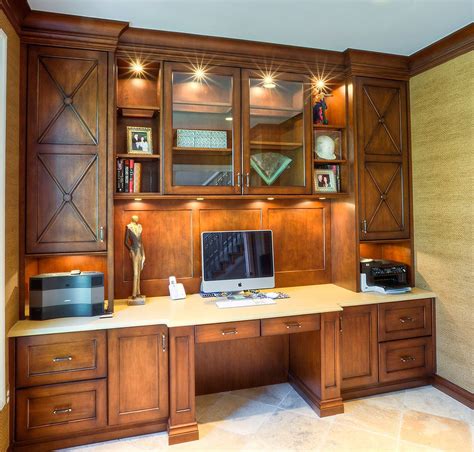 Custom Home Office Cabinets | Built-In Cabinets for Home Offices in MD, DC, VA | Office cabinet ...