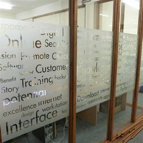 Office Glass Door Sticker Designs