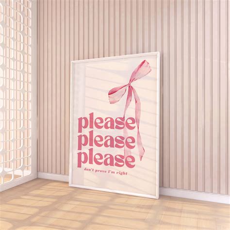 Please Please Please Lyrics Print By Moonshine Prints