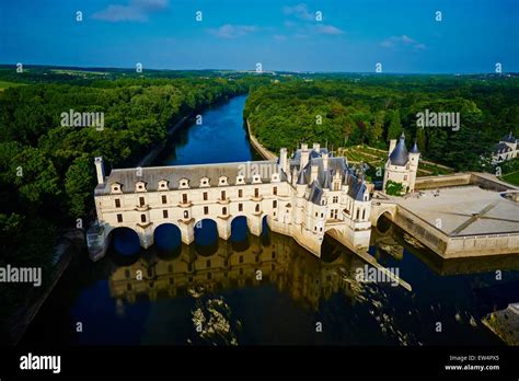 Chenonceau france aerial hi-res stock photography and images - Alamy