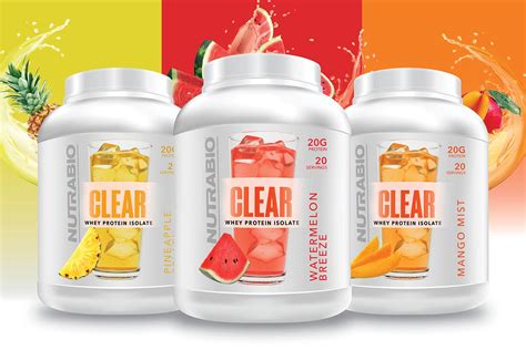 Nutrabio welcomes Clear Whey Protein Isolate in three fruity flavors