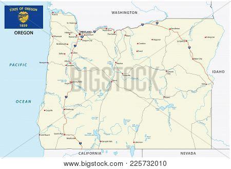 Oregon Road Vector Vector & Photo (Free Trial) | Bigstock